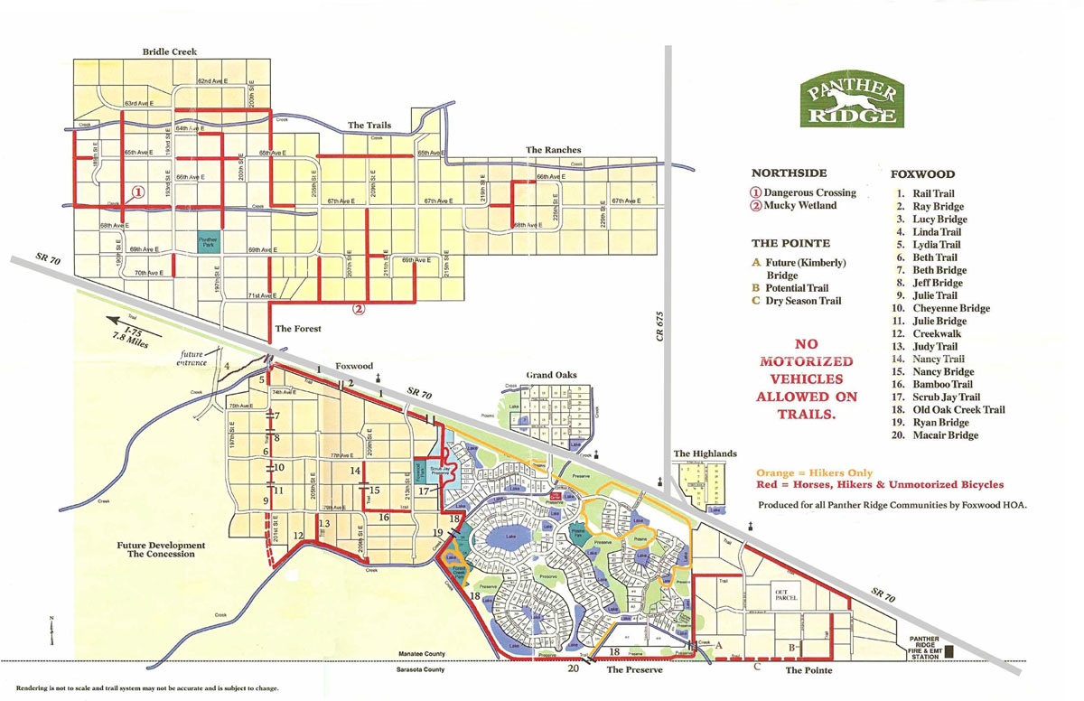 Panther Ridge Trail Map Web